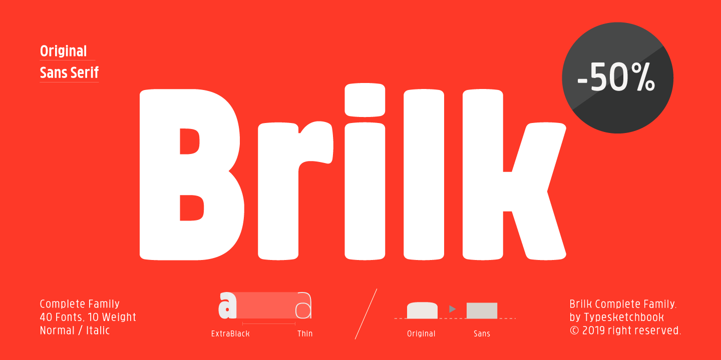 Шрифт Brilk